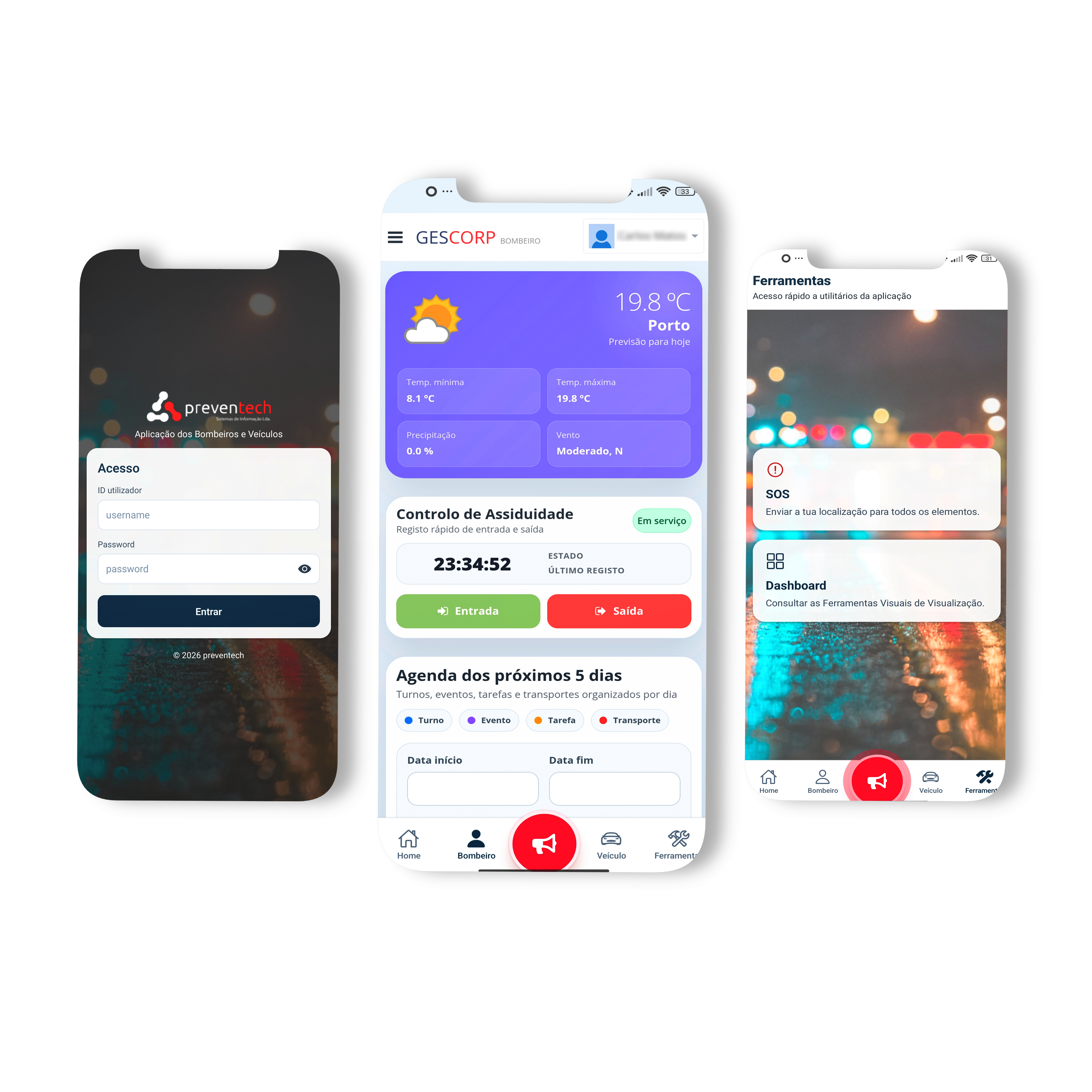 Aplicação do Bombeiro